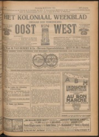 Het Koloniaal Weekblad (23 november 1922) : Orgaan der Vereeniging Oost en West, Vereeniging Oost en West