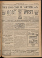 Het Koloniaal Weekblad (7 december 1922) : Orgaan der Vereeniging Oost en West, Vereeniging Oost en West