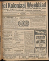 Het Koloniaal Weekblad (19 januari 1923) : Orgaan der Vereeniging Oost en West, Vereeniging Oost en West