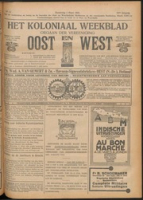 Het Koloniaal Weekblad (1 maart 1923) : Orgaan der Vereeniging Oost en West, Vereeniging Oost en West