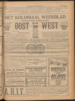 Het Koloniaal Weekblad (20 september 1923) : Orgaan der Vereeniging Oost en West, Vereeniging Oost en West
