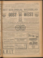 Het Koloniaal Weekblad (27 september 1923) : Orgaan der Vereeniging Oost en West, Vereeniging Oost en West