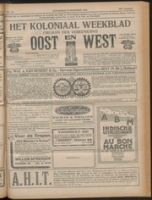 Het Koloniaal Weekblad (8 november 1923) : Orgaan der Vereeniging Oost en West, Vereeniging Oost en West