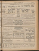 Het Koloniaal Weekblad (15 november 1923) : Orgaan der Vereeniging Oost en West, Vereeniging Oost en West