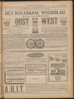 Het Koloniaal Weekblad (20 december 1923) : Orgaan der Vereeniging Oost en West, Vereeniging Oost en West