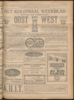 Het Koloniaal Weekblad (17 juli 1924) : Orgaan der Vereeniging Oost en West, Vereeniging Oost en West