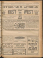 Het Koloniaal Weekblad (2 october 1924) : Orgaan der Vereeniging Oost en West, Vereeniging Oost en West