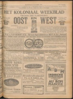 Het Koloniaal Weekblad (23 october 1924) : Orgaan der Vereeniging Oost en West, Vereeniging Oost en West
