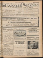 Het Koloniaal Weekblad (30 juli 1925) : Orgaan der Vereeniging Oost en West, Vereeniging Oost en West