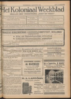 Het Koloniaal Weekblad (6 augustus 1925) : Orgaan der Vereeniging Oost en West, Vereeniging Oost en West