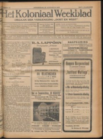 Het Koloniaal Weekblad (20 augustus 1925) : Orgaan der Vereeniging Oost en West
