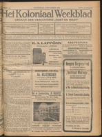 Het Koloniaal Weekblad (3 september 1925) : Orgaan der Vereeniging Oost en West