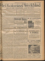 Het Koloniaal Weekblad (15 october 1925) : Orgaan der Vereeniging Oost en West