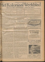 Het Koloniaal Weekblad (22 october 1925) : Orgaan der Vereeniging Oost en West