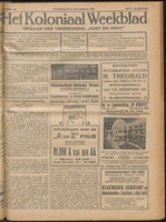 Het Koloniaal Weekblad (12 november 1925) : Orgaan der Vereeniging Oost en West