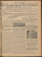 Het Koloniaal Weekblad (26 november 1925) : Orgaan der Vereeniging Oost en West