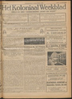Het Koloniaal Weekblad (10 december 1925) : Orgaan der Vereeniging Oost en West