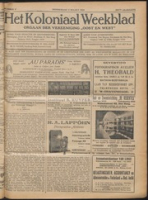 Het Koloniaal Weekblad (4 maart 1926) : Orgaan der Vereeniging Oost en West