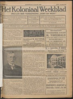 Het Koloniaal Weekblad (11 maart 1926) : Orgaan der Vereeniging Oost en West