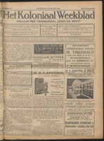 Het Koloniaal Weekblad (25 maart 1926) : Orgaan der Vereeniging Oost en West