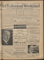 Het Koloniaal Weekblad (1 april 1926) : Orgaan der Vereeniging Oost en West