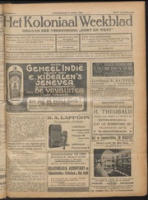 Het Koloniaal Weekblad (8 april 1926) : Orgaan der Vereeniging Oost en West