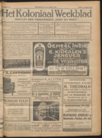 Het Koloniaal Weekblad (22 april 1926) : Orgaan der Vereeniging Oost en West