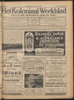 Het Koloniaal Weekblad (29 april 1926) : Orgaan der Vereeniging Oost en West