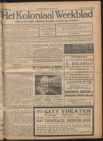 Het Koloniaal Weekblad (17 juni 1926) : Orgaan der Vereeniging Oost en West