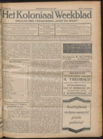 Het Koloniaal Weekblad (15 juli 1926) : Orgaan der Vereeniging Oost en West