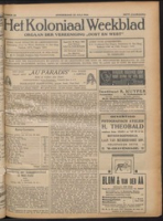 Het Koloniaal Weekblad (22 juli 1926) : Orgaan der Vereeniging Oost en West, Vereeniging Oost en West