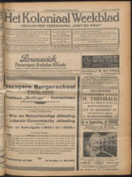 Het Koloniaal Weekblad (9 september 1926) : Orgaan der Vereeniging Oost en West, Vereeniging Oost en West