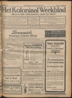 Het Koloniaal Weekblad (23 september 1926) : Orgaan der Vereeniging Oost en West, Vereeniging Oost en West