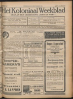 Het Koloniaal Weekblad (30 september 1926) : Orgaan der Vereeniging Oost en West, Vereeniging Oost en West