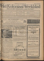 Het Koloniaal Weekblad (11 november 1926) : Orgaan der Vereeniging Oost en West, Vereeniging Oost en West
