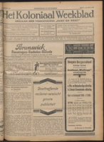 Het Koloniaal Weekblad (18 november 1926) : Orgaan der Vereeniging Oost en West, Vereeniging Oost en West