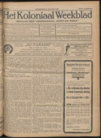 Het Koloniaal Weekblad (1927) : Orgaan der Vereeniging Oost en West, Vereeniging Oost en West