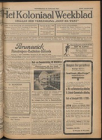 Het Koloniaal Weekblad (13 januari 1927) : Orgaan der Vereeniging Oost en West, Vereeniging Oost en West