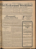 Het Koloniaal Weekblad (27 januari 1927) : Orgaan der Vereeniging Oost en West, Vereeniging Oost en West