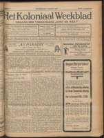 Het Koloniaal Weekblad (3 maart 1927) : Orgaan der Vereeniging Oost en West, Vereeniging Oost en West