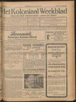 Het Koloniaal Weekblad (10 maart 1927) : Orgaan der Vereeniging Oost en West, Vereeniging Oost en West