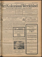 Het Koloniaal Weekblad (14 april 1927) : Orgaan der Vereeniging Oost en West, Vereeniging Oost en West