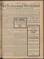 Het Koloniaal Weekblad (28 april 1927) : Orgaan der Vereeniging Oost en West, Vereeniging Oost en West