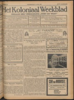 Het Koloniaal Weekblad (9 juni 1927) : Orgaan der Vereeniging Oost en West, Vereeniging Oost en West