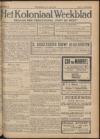 Het Koloniaal Weekblad (23 juni 1927) : Orgaan der Vereeniging Oost en West, Vereeniging Oost en West