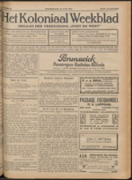 Het Koloniaal Weekblad (30 juni 1927) : Orgaan der Vereeniging Oost en West, Vereeniging Oost en West