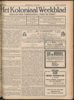 Het Koloniaal Weekblad (7 juli 1927) : Orgaan der Vereeniging Oost en West, Vereeniging Oost en West