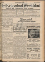 Het Koloniaal Weekblad (14 juli 1927) : Orgaan der Vereeniging Oost en West, Vereeniging Oost en West