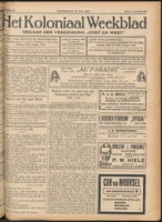 Het Koloniaal Weekblad (21 juli 1927) : Orgaan der Vereeniging Oost en West, Vereeniging Oost en West