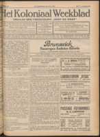 Het Koloniaal Weekblad (28 juli 1927) : Orgaan der Vereeniging Oost en West, Vereeniging Oost en West